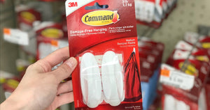 Command Hooks & Hanging Strips from $2 on Amazon or Walmart.com