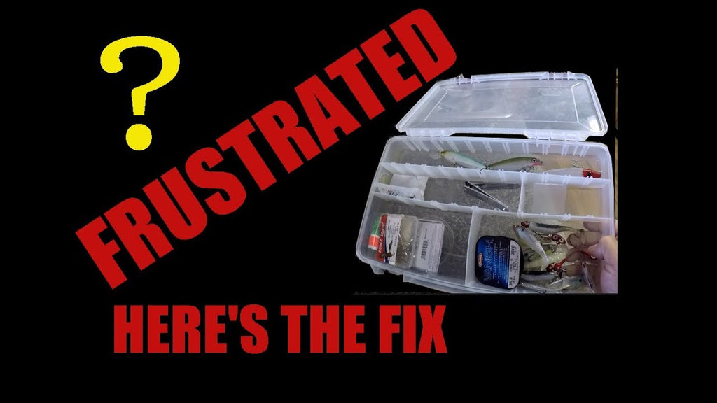 Here's how to stop fishing hooks from sliding underneath the dividers in your tackle box