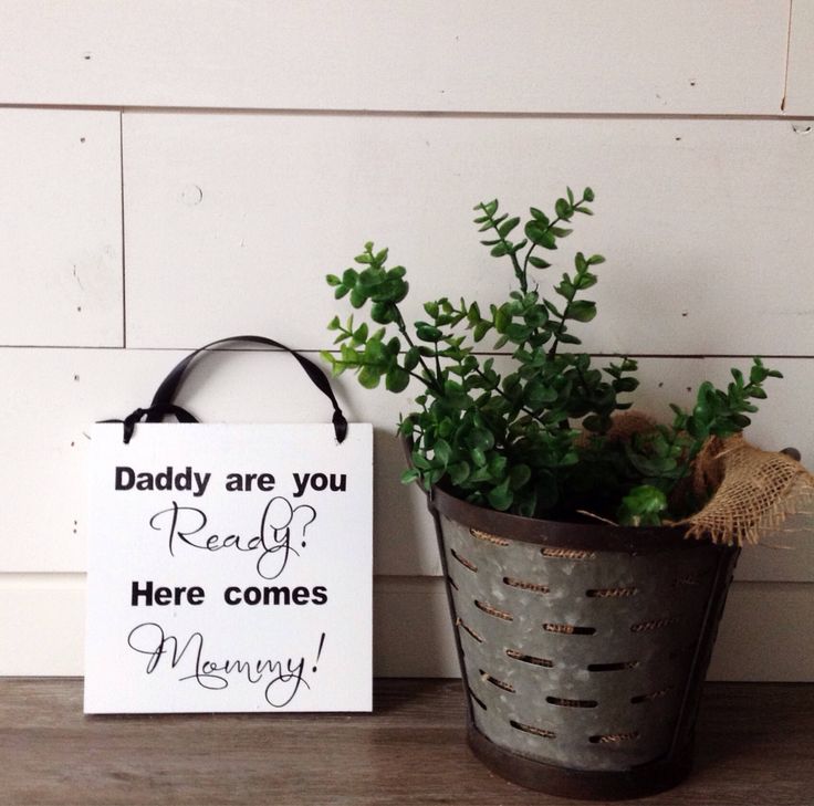 Home Decorating Ideas Rustic Excited to share this item from my #etsy shop: Daddy are you Ready? Here comes M…
