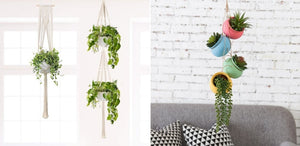 Hanging planters can make a huge difference in your indoor or outdoor space