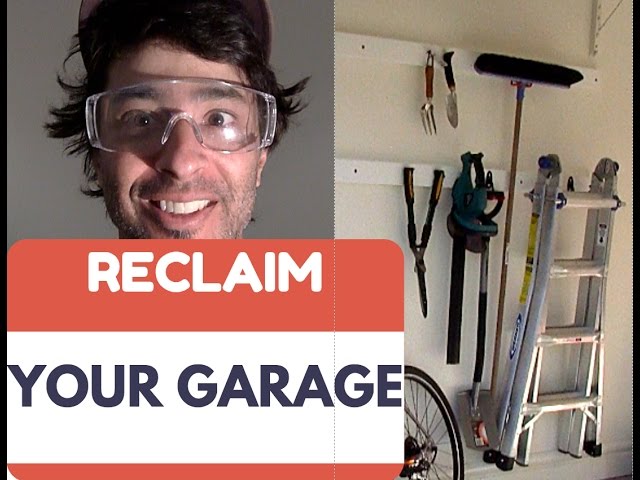 Learn with me, as I take control of the garage with this is easy storage/organization solution