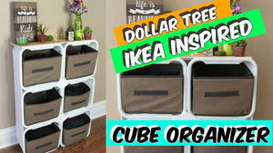 Hey Bargain Family! Today, I'll be showing you how to make a cube organizer using Dollar Tree items