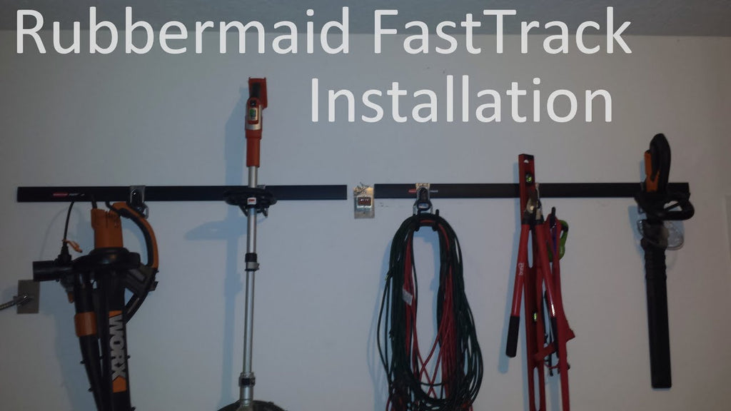 Rubbermaid Fast Track Garage Organization System Review and Installation - DIY by Fossi (7 years ago)