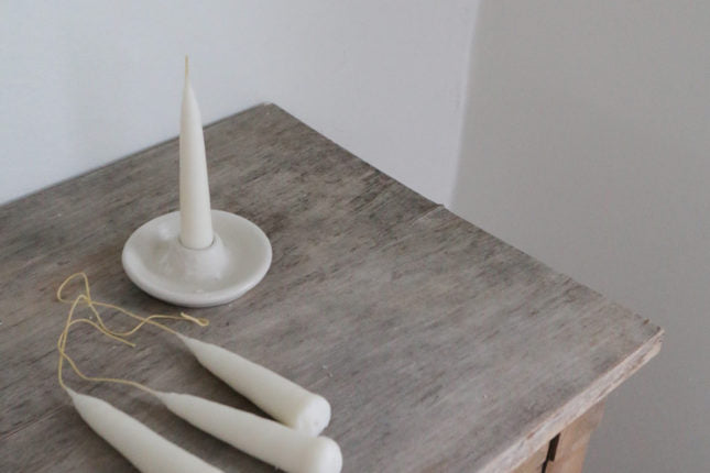 Making at Home | Hand-Dipped Beeswax Taper Candles