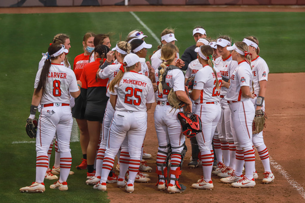 Softball: Strong pitching, timely hitting key Ohio State to three wins during Senior Weekend