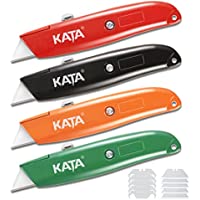 4-Pack Colorful Retractable Utility Heavy Duty Aluminum Shell Box Cutter only $4.99