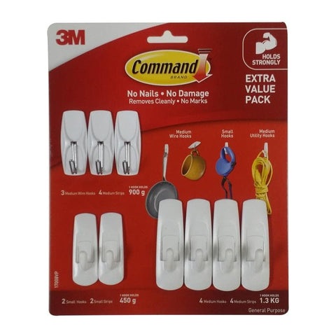 Command™ 17008VP Utility Hooks Extra Value Pack