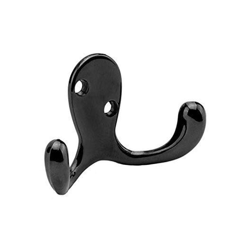 Bathroom Coat Hooks,Ulifestar Decorative Hanger Rack for Hanging Towel,Jacket,Handbag,Scarf,Keys,Solid Wall Mounted Home Kitchen Garage Closet Storage & Organization Hardware Accessories 6PC Black