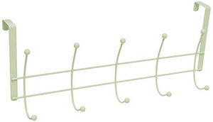 Inspired Living by Mesa Inspired Living Hanger 10 Hooks Organizer in Pistachio Green Elegant Home Collection OVER THE OVER THE DOOR, PASTEL COLORS