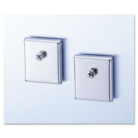 Universal Cubicle Accessory Mounting Magnets, Silver, Set of 2 (UNV08172)