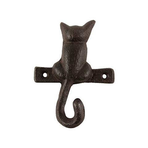 Metal Wall Mount Cat Tail Hook Key Ring/Pet Leash Holder