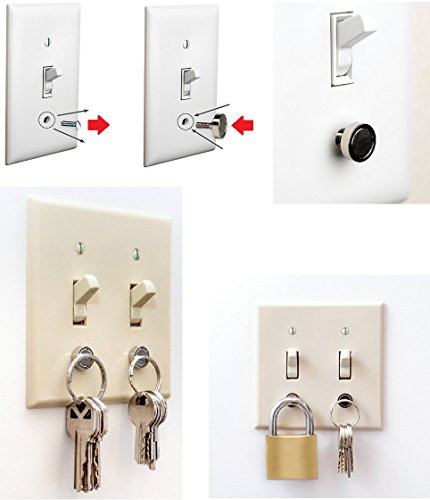 UbiGear Magnetic Push Paper Pin Refrigerator Magnet Tack Pushpin Coat Hook Holder (Screw-4)