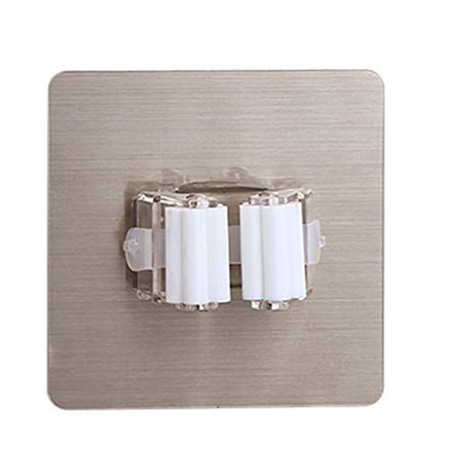 Self Adhesive Mop and Broom Holders Wall Mounted Storage Racks Mop Hook for Home Kitchen Bathroom Mop and Broom Holders