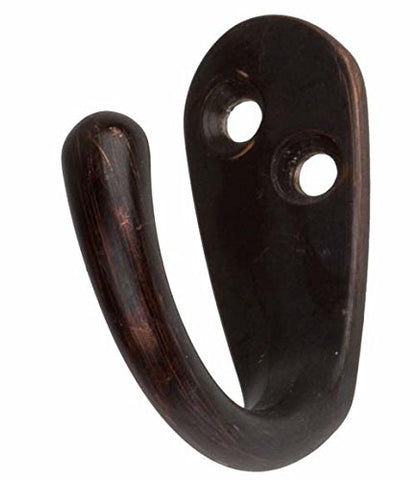 Double Robe Coat Hat - 2" Bath Robe Coat Hat Towel Utility Closet Hook, Shower Wall Robe Hook (Oil Rubbed Bronze )