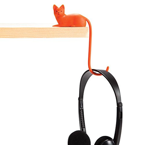 Monkey Business Ginger The Cat Tail Hook for Computer Screen, Tight Spaces, Hang Keys, Accessories in Easy Reach