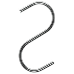 Small-Zinc S-Hooks 2 x 4 Pack of 50