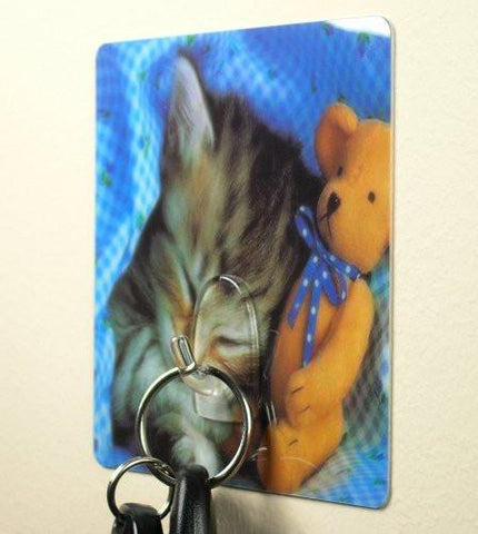 Kitten with Teddy Bear Utility Hook(5510)