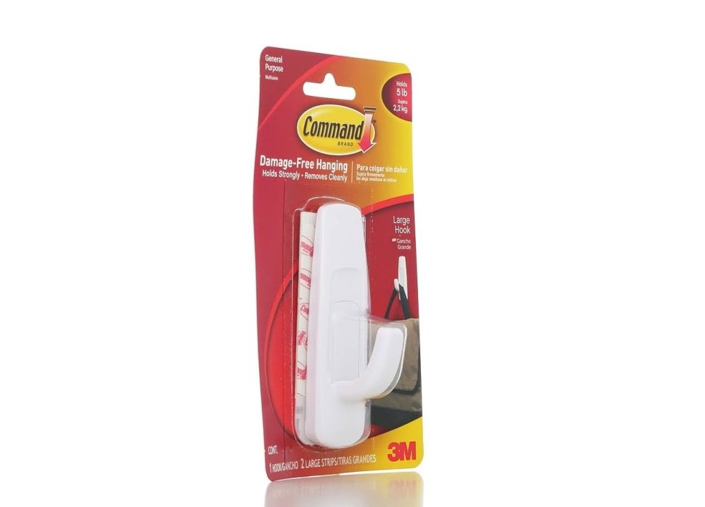 3M Command Removable Adhesive Utility Hook, 5-lb Capacity, 12 Pack (17003)