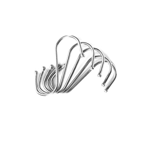 leoyoubei 50 Pack Heavy Duty S Hooks with Ball End 2.6 inch Stainless Steel S Shaped Antirust Hanging Hangers for Kitchenware Spoons Pans Pots Utensils Clothes Bags Towers Tool saccessories Plants Pot