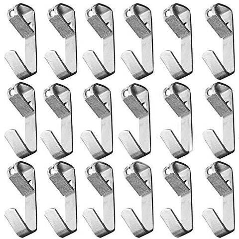 Cucumis Metal Frame Hook Without Trace Invisible Hook for Heavy Duty Picture Frame Hanging with Wall Mounting Nails Matching screw (50Pcs Picture hook)