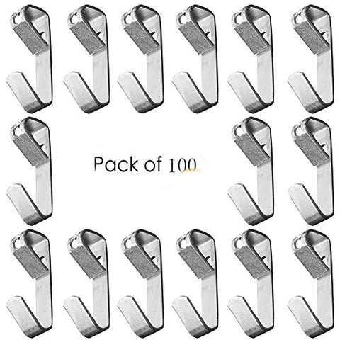 Cucumis Metal Frame Hook Without Trace Invisible Hook (100Pcs Picture Hook)