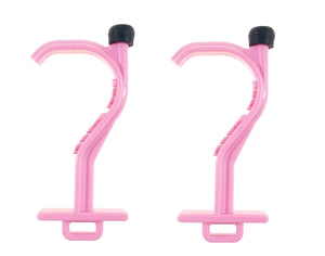 Kooty Key Germ Utility Hook Tool- Avoid Touching Bacteria Ridden Surfaces- Carabiner Included (Colors May Vary) (2 Pack, Pink)