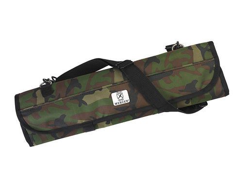 Mercer Culinary 7-Pocket Knife Roll Storage Bag, One Size, Camouflage