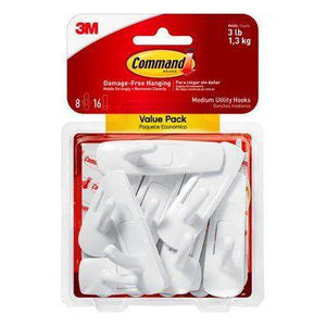 Damage Free Hanging Medium Utility Hook MultiPack