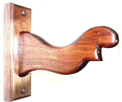 Walnut Wooden Vertical Bow Rack Hanger Archery Wall Display Hook