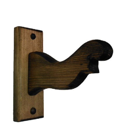 Rustic Wooden Vertical Bow Rack Hanger Archery Wall Display Hook